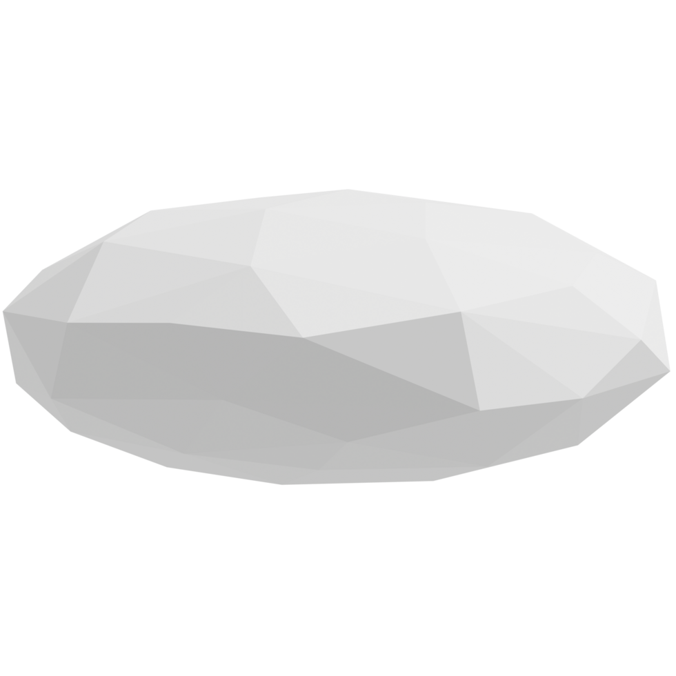 3D Low Poly cloud.3D Render Illustration. png
