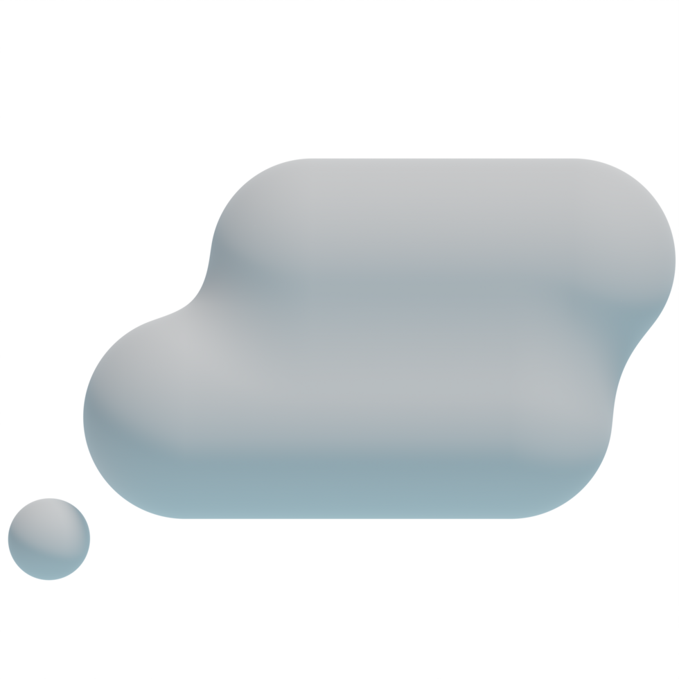 White 3d clouds.Soft round cartoon fluffy clouds icon. 3d render illustration png
