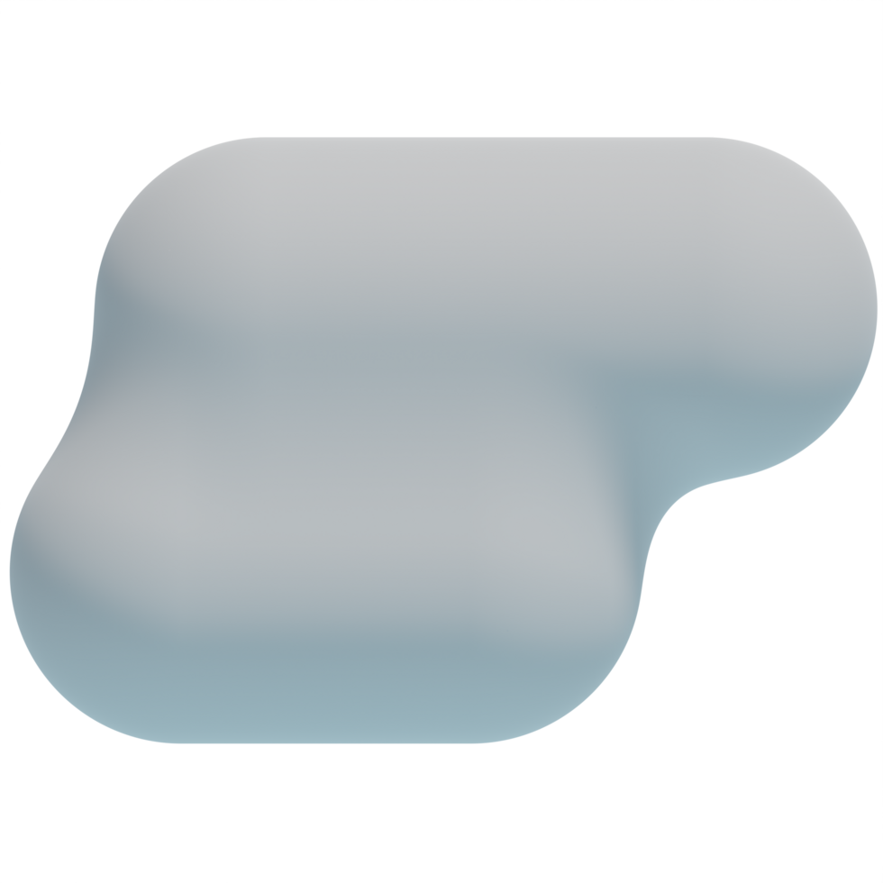 Weiß 3d wolken.weich runden Karikatur flauschige Wolken Symbol. 3d machen Illustration png