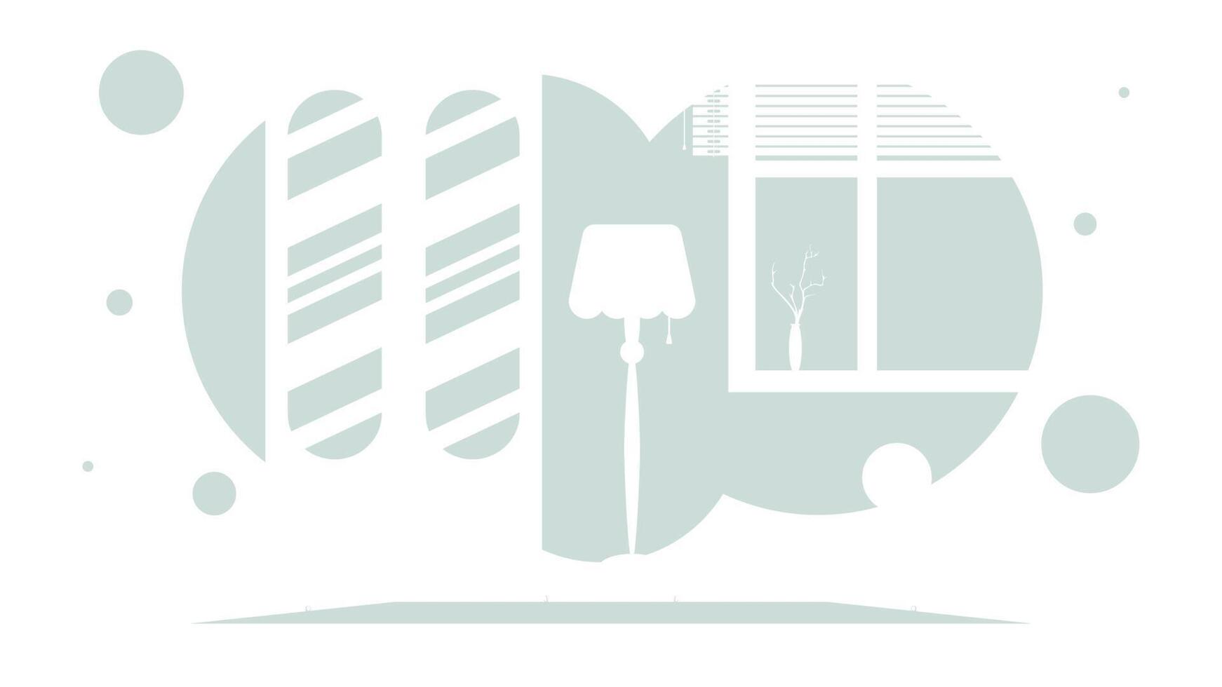 Room in a simple style. Background for your design. illustration. vector