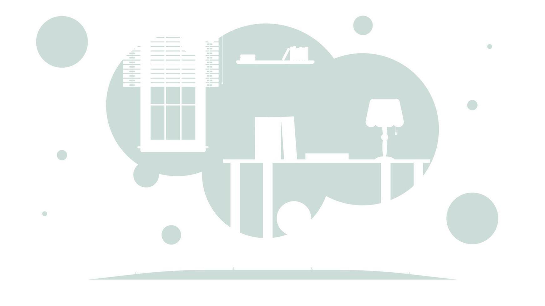 Room in a simple style. Background for your presentation or design. vector