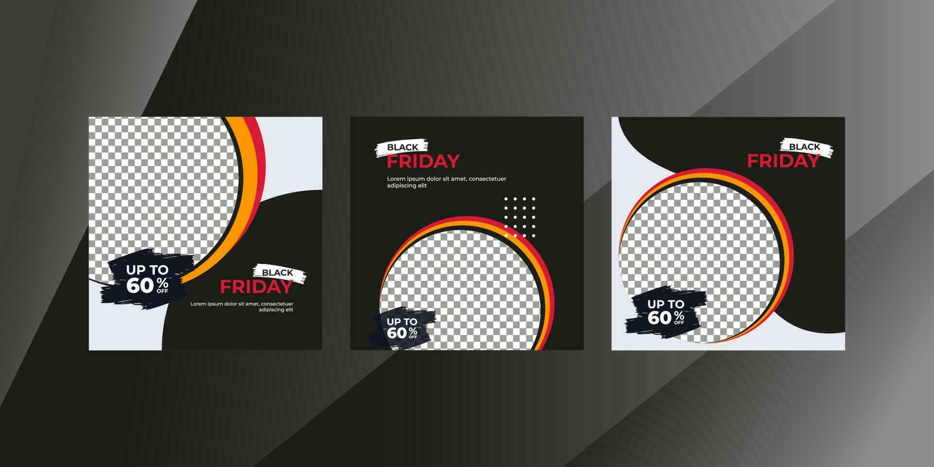 Set of Creative Modern sale social media post template banner collection. best for business promotion. vector illustration