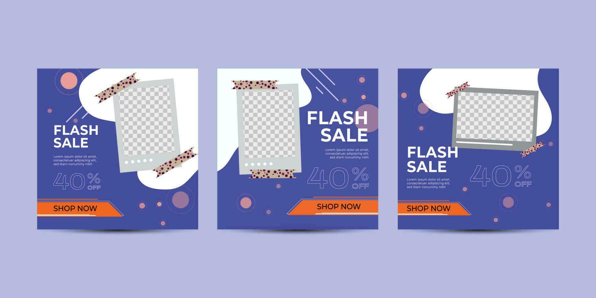 Editable Modern Template. Discount Promo Template for Social Media Post, banner. Elegant sale and discount backgrounds with abstract pattern. Vector cover.