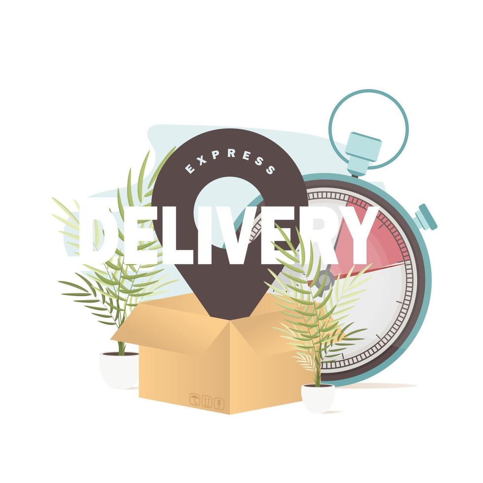 Moving and delivery as a concept. Illustration in vector format.