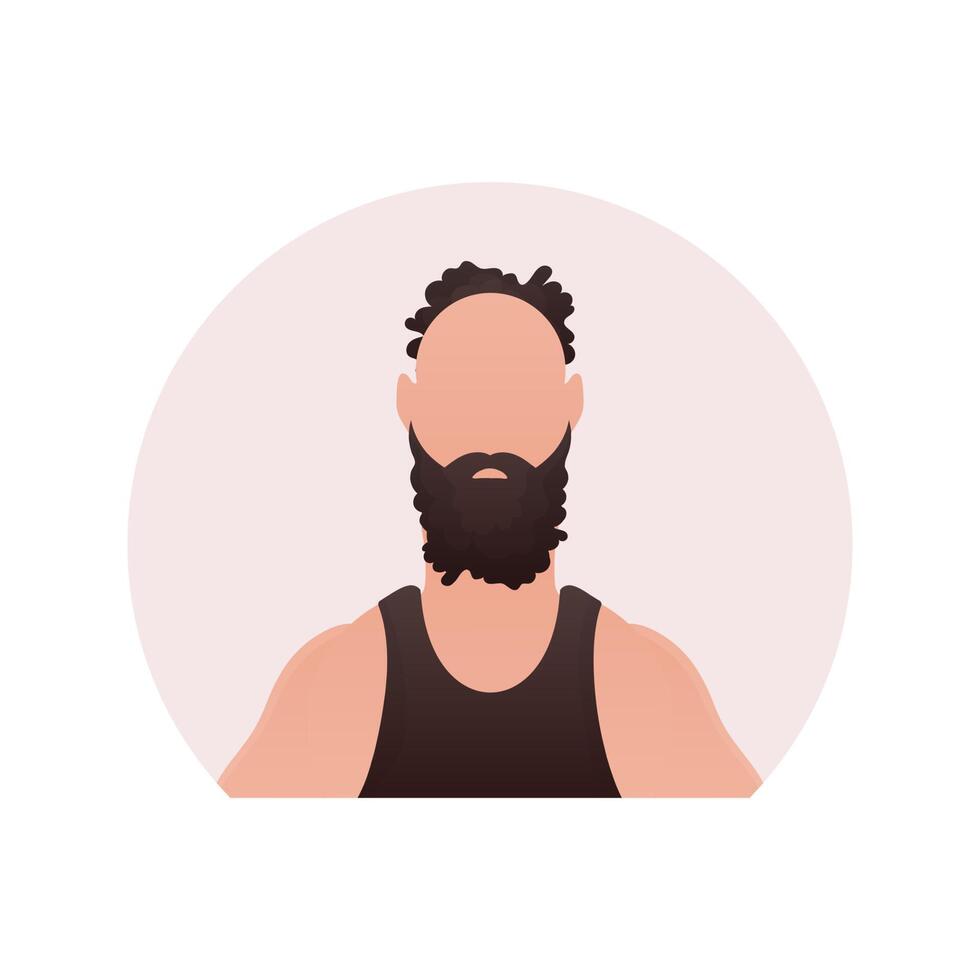 icono de un chico en un camiseta. aislado. dibujos animados estilo. vector