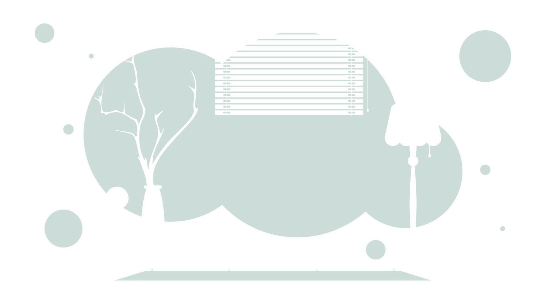 Room in simple flat style. Background for your presentation or design. vector