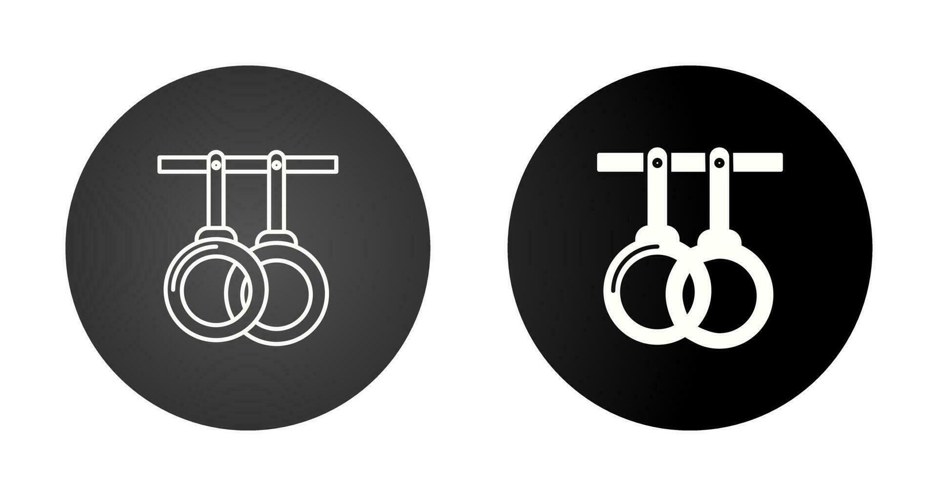 Gym Rings Vector Icon