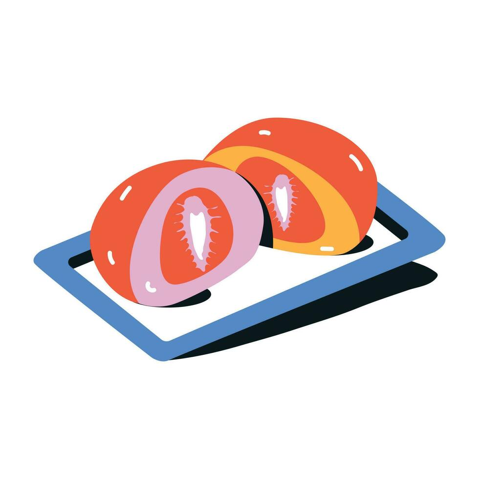 Check a flat icon of egg soup vector