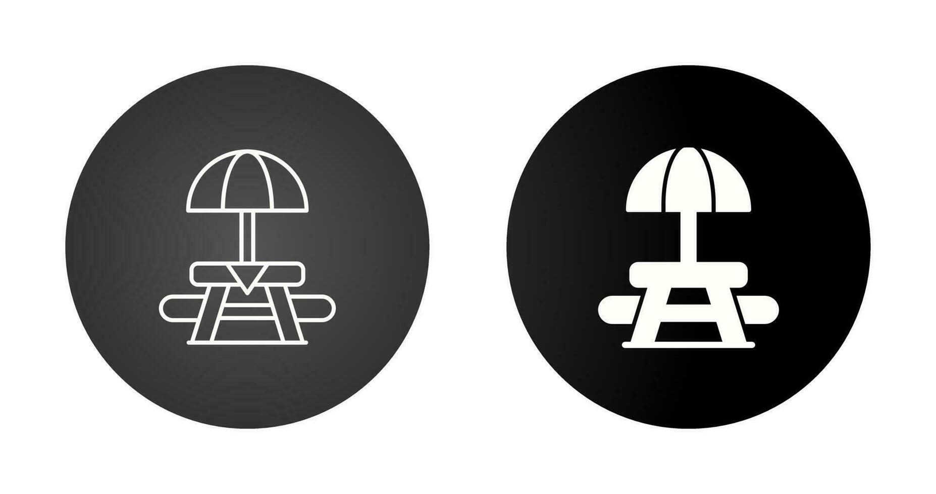 Picnic Table Vector Icon