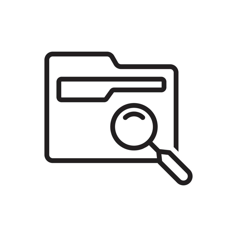 document search icon design vector template