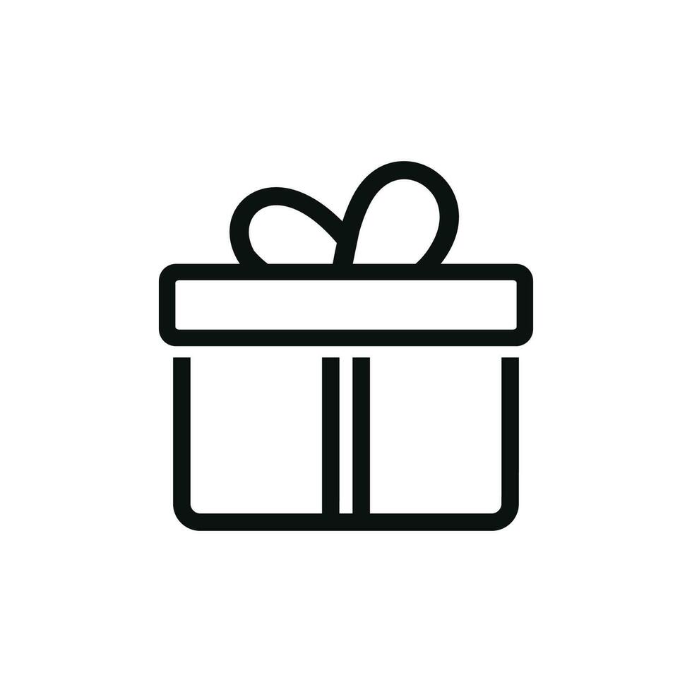 icono de regalo aislado sobre fondo blanco vector