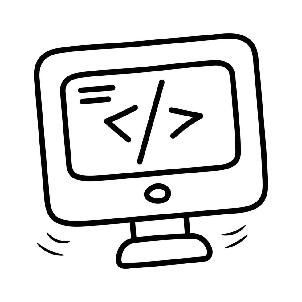 Coding vector outline Icon Design illustration. Banking and Finance Symbol on White background EPS 10 File