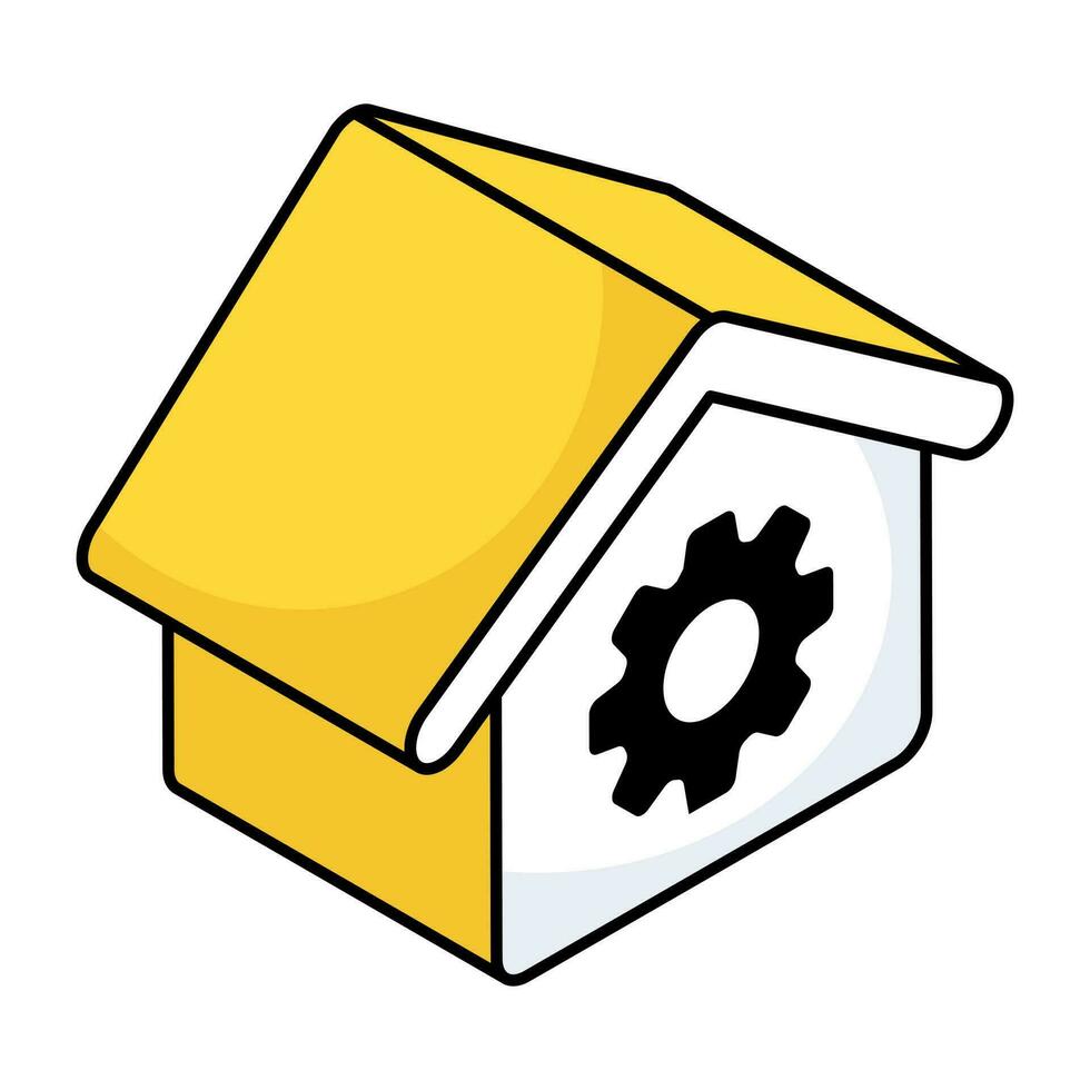 Perfect design icon of home management vector