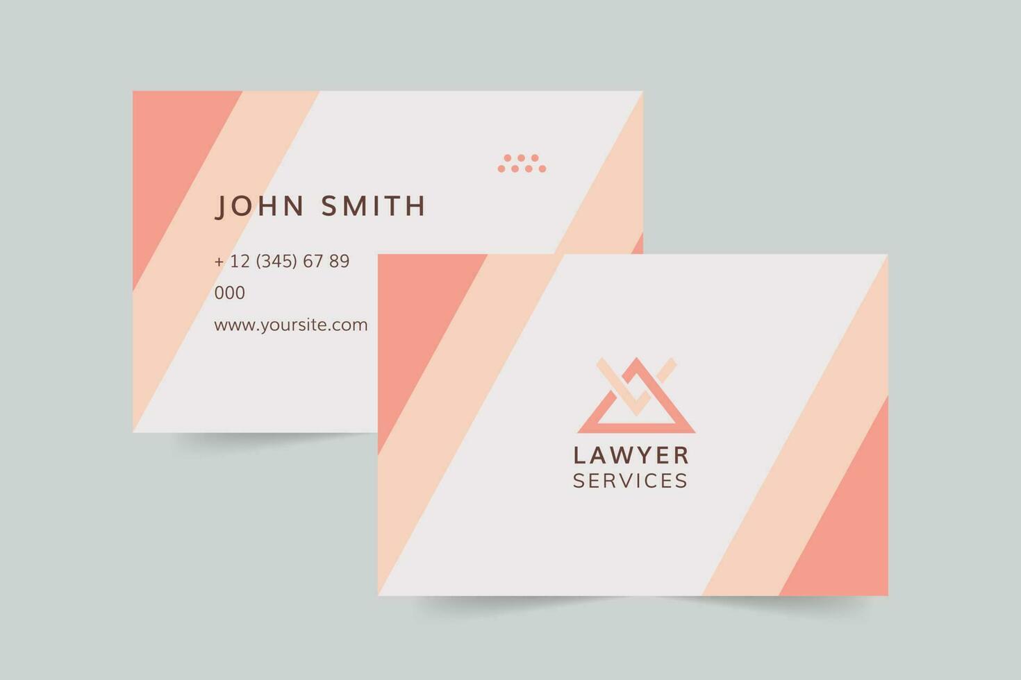 Legal Services business card template. A clean, modern, and high-quality design business card vector design. Editable and customize template business card