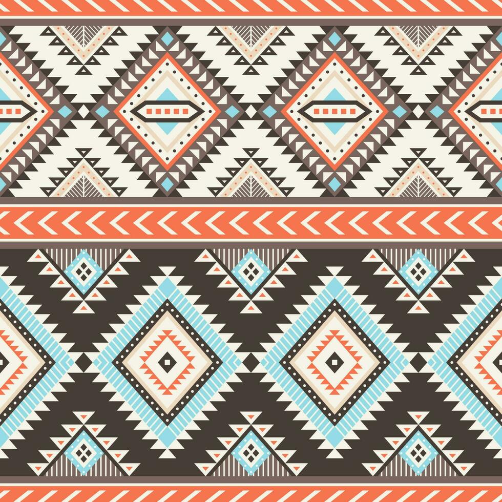 tribal geométrico sin costura modelo. vector