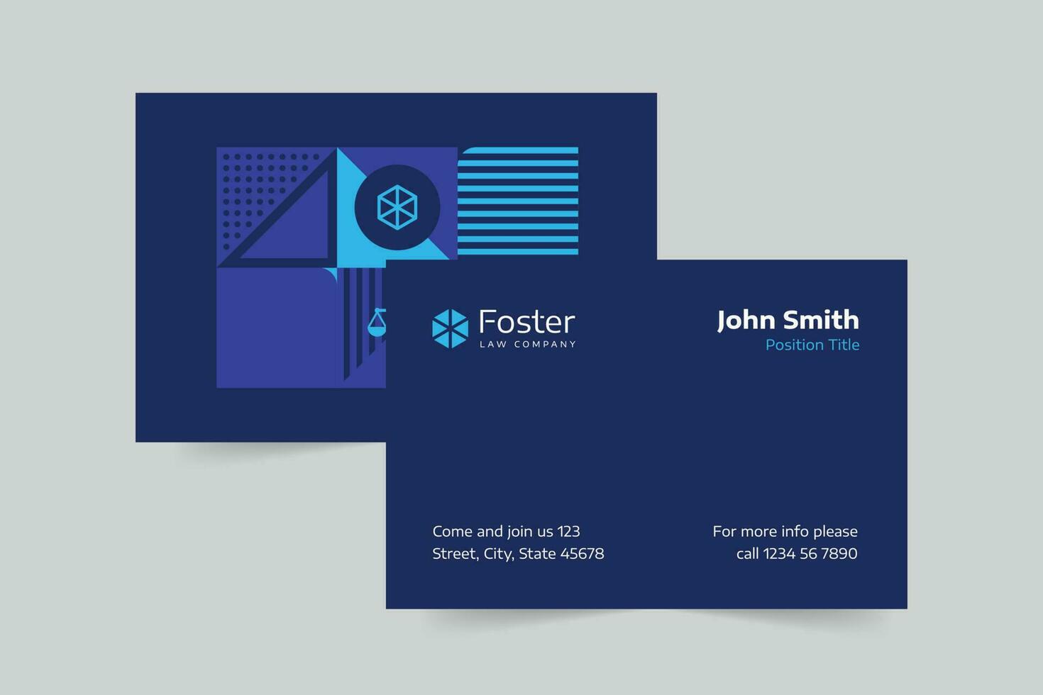 Law Company business card template. A clean, modern, and high-quality design business card vector design. Editable and customize template business card