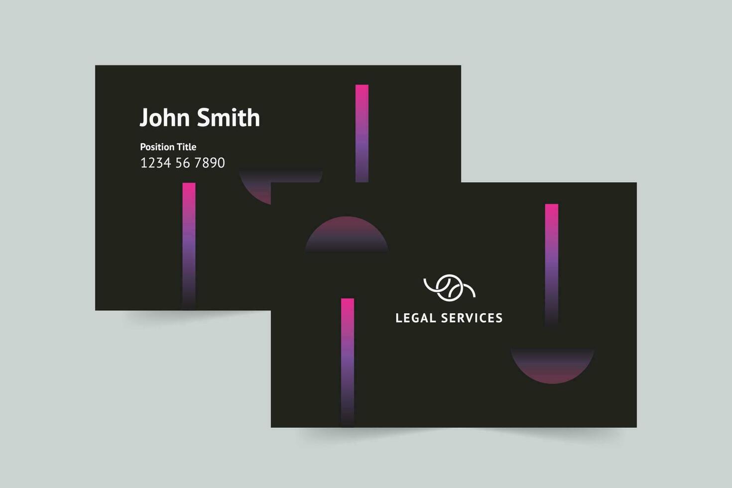 Law Company Lawyer business card template. A clean, modern, and high-quality design business card vector design. Editable and customize template business card