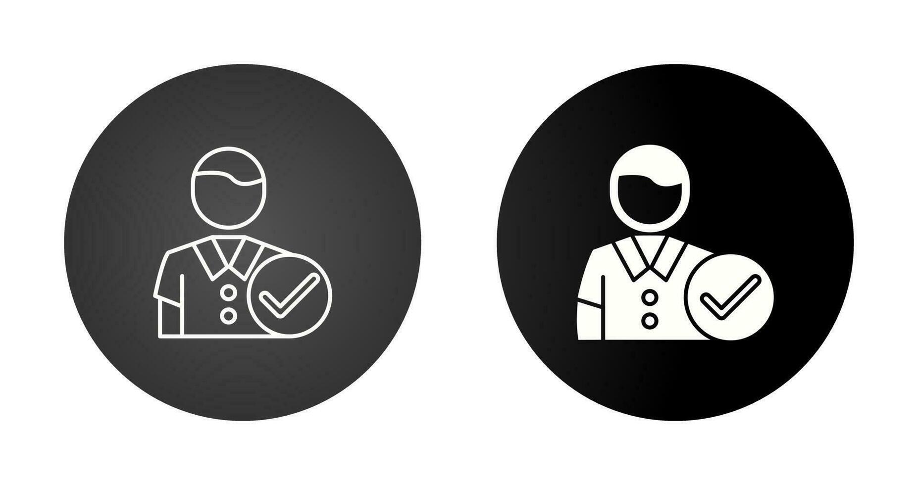 Man Accept Vector Icon