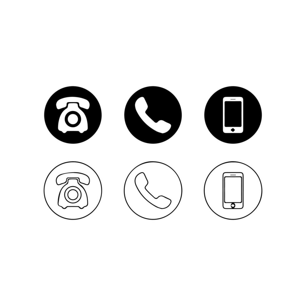 teléfono icono, sencillo contacto nosotros íconos colocar. universal contacto nosotros íconos a utilizar para web y móvil ui, conjunto de básico contacto nosotros elementos. web comunicación icono conjunto vector