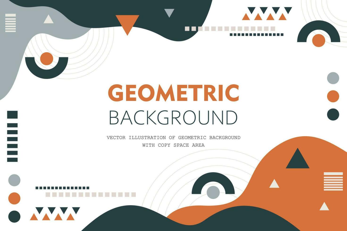 Vector illustration of geometric background with copy space area