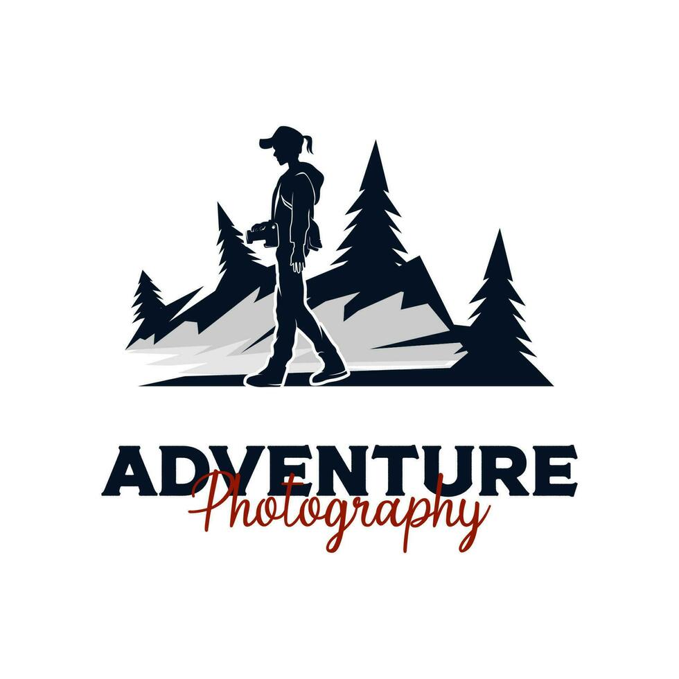 aventuras fotografía logo diseño vector inspiración