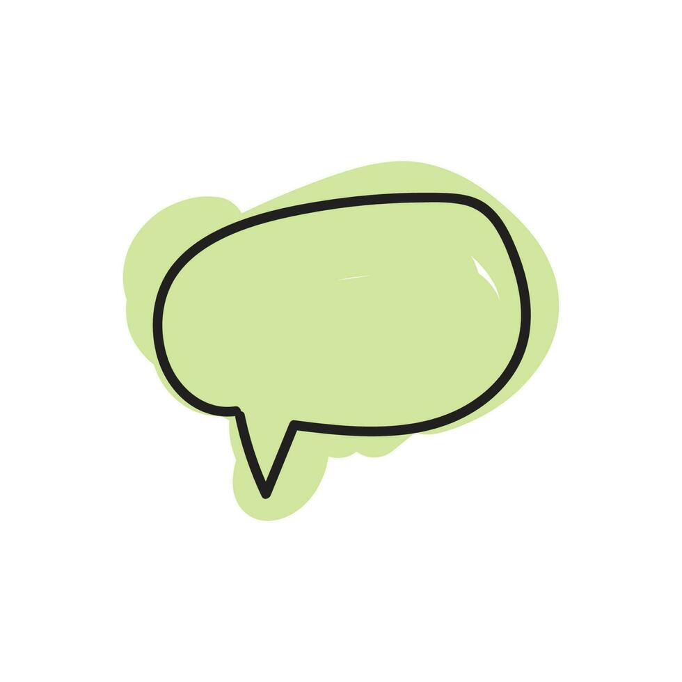 speech bubble and message simple icon vector