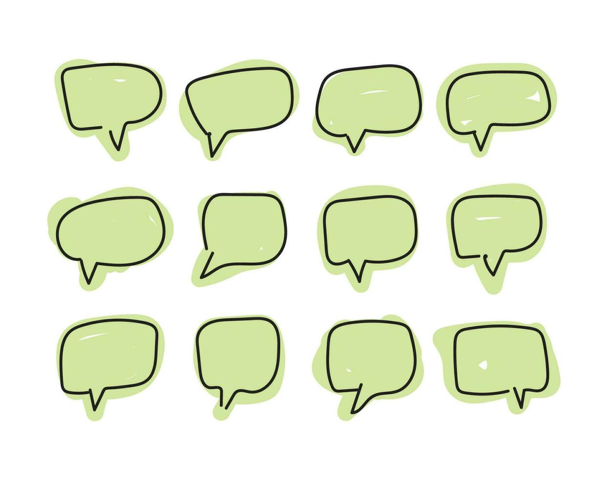 speech bubble and message simple icon vector