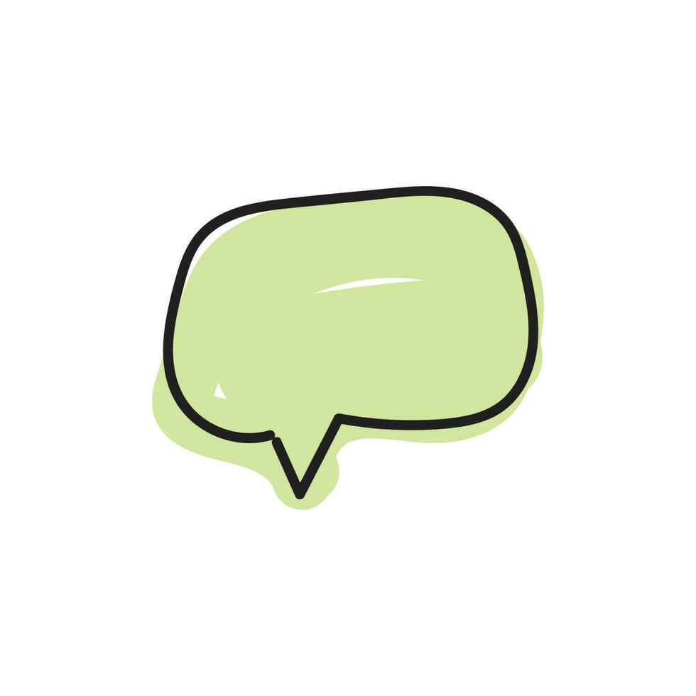 speech bubble and message simple icon vector