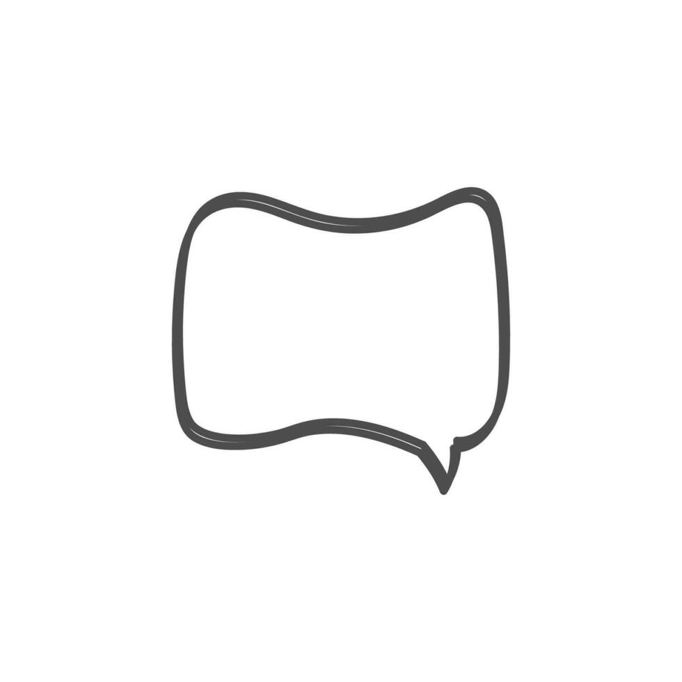 speech bubble and message simple icon vector