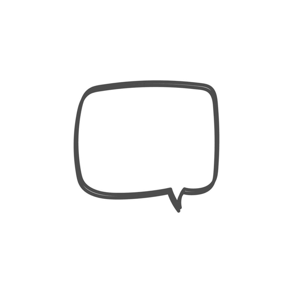 speech bubble and message simple icon vector