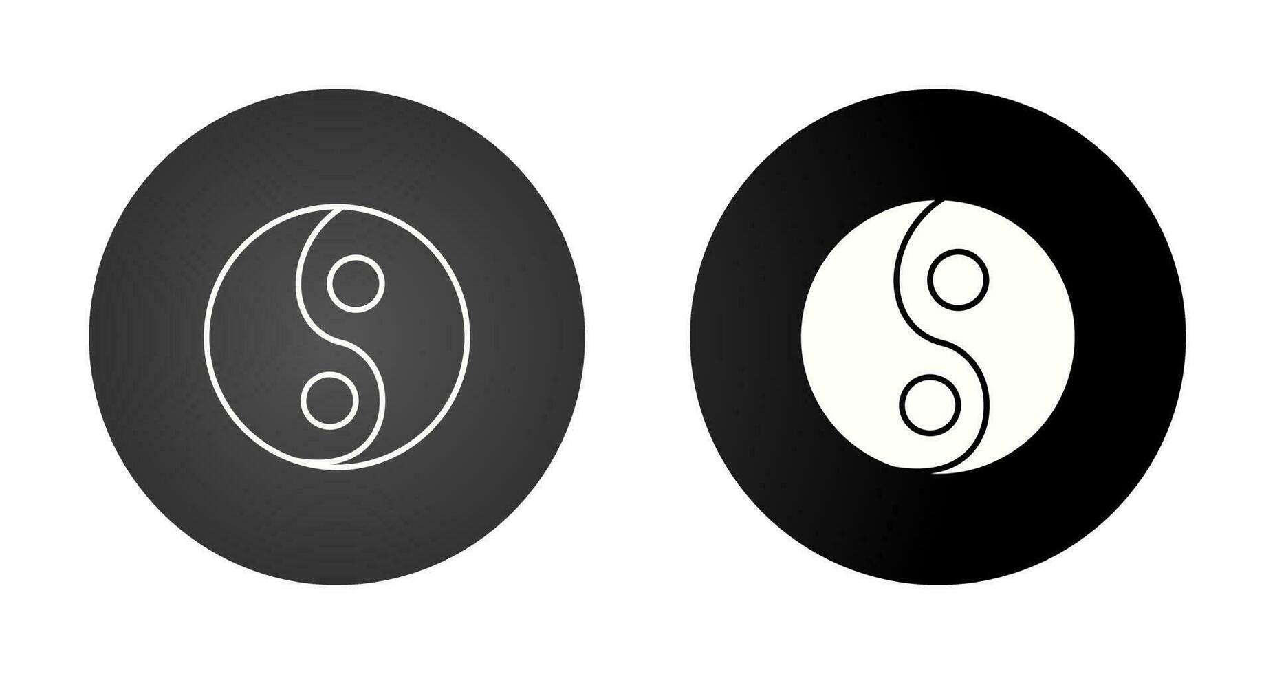 Yin Yang Vector Icon