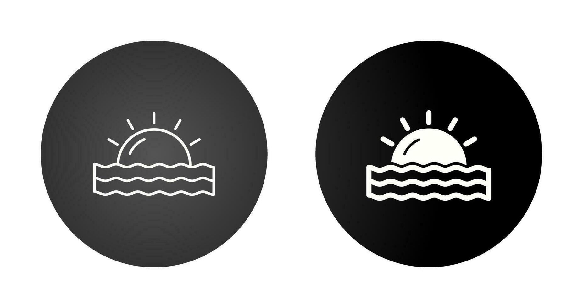 Sunset Vector Icon