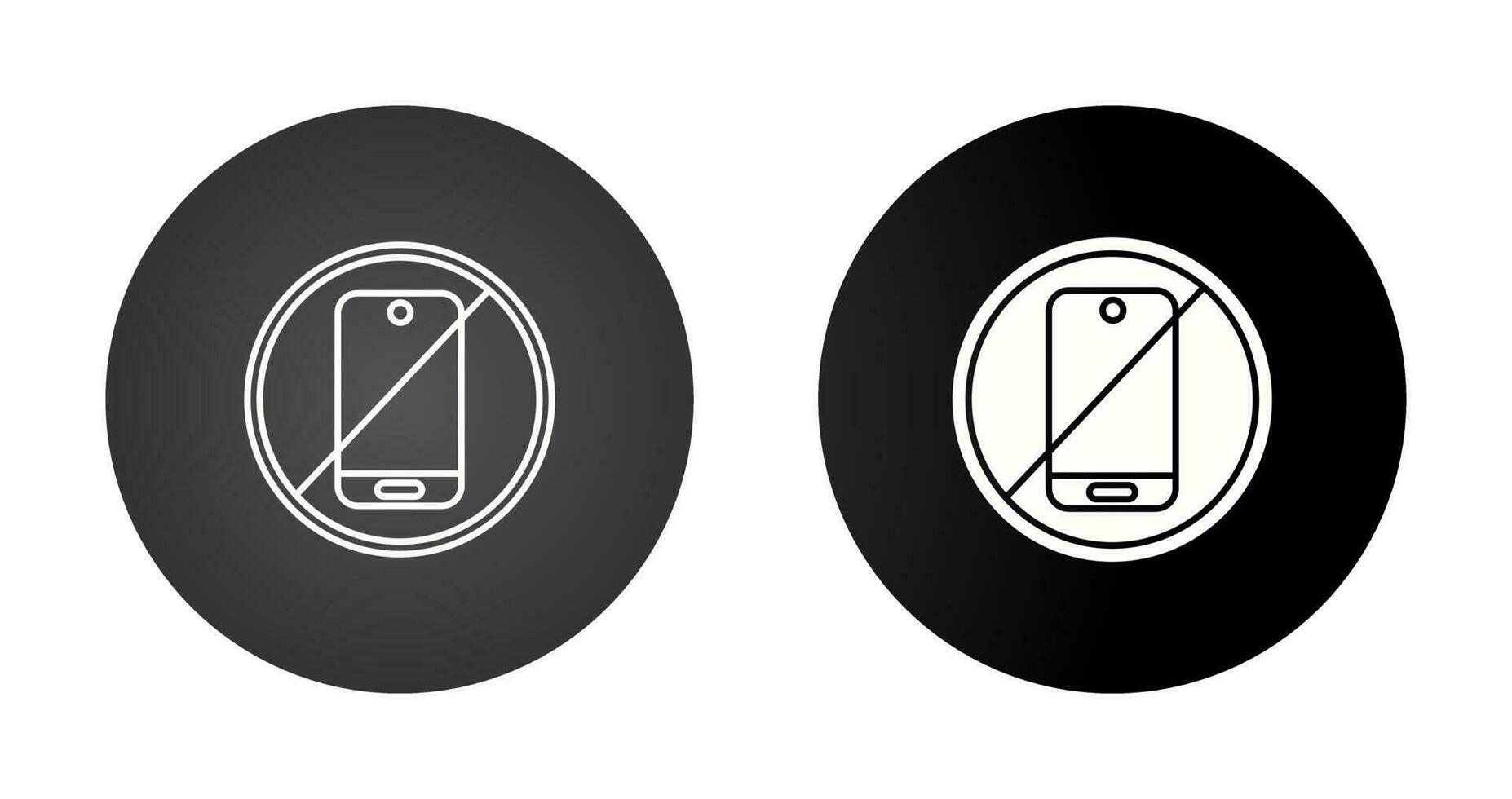 No Phone Vector Icon