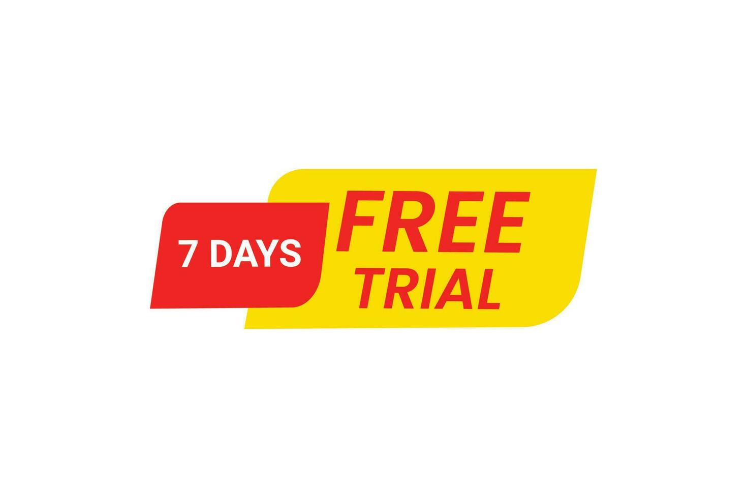 7 days free trial access background vector