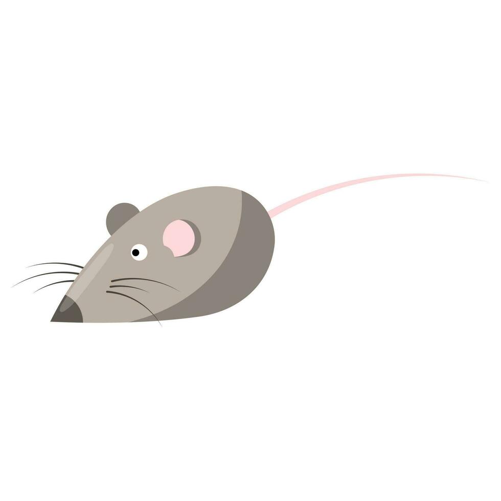 Mouse is a toy for animals, a toy for a cat. vector illustration on a white background.