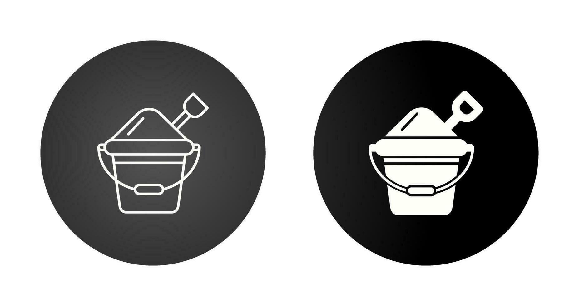 Sand Bucket Vector Icon