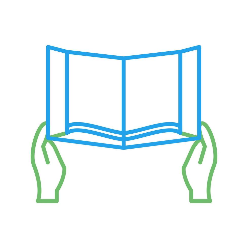 Reading Holy Book Vector Icon