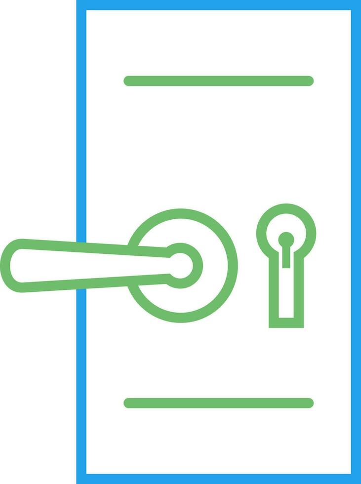 Door Security Lock Vector Icon