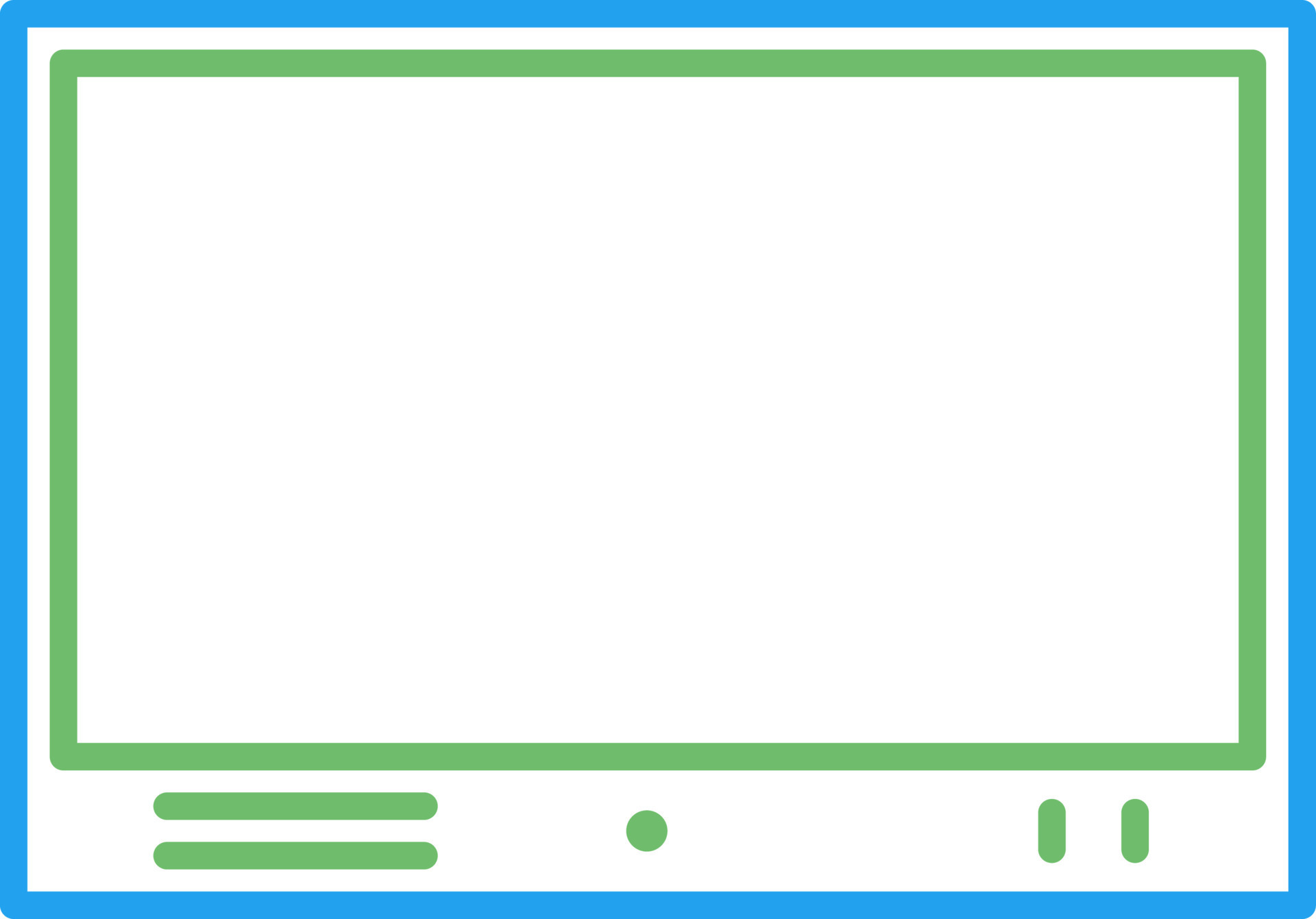 Television Set Vector Icon 23646988 Vector Art at Vecteezy