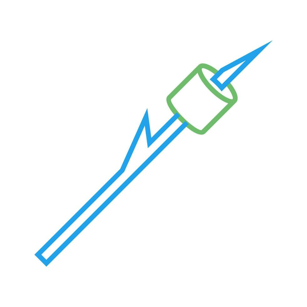 Roasted Marshmallow Vector Icon