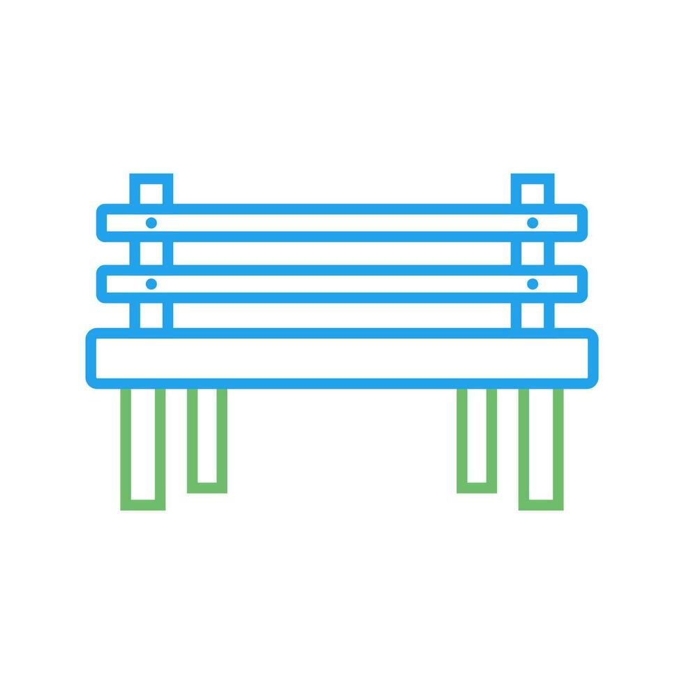 Wooden Bench Vector Icon