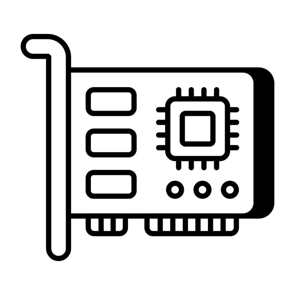 Modern design icon of network interface card 23647467 Vector Art at