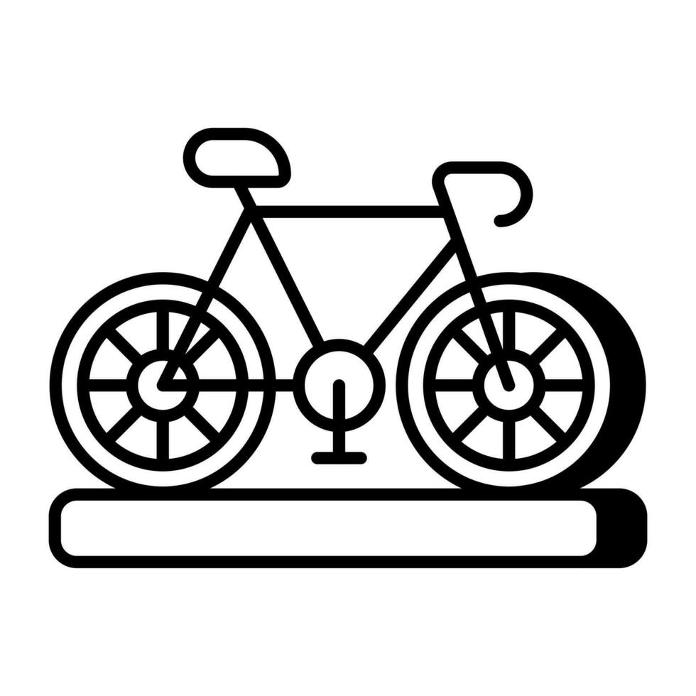 Vector design of cycle, linear icon