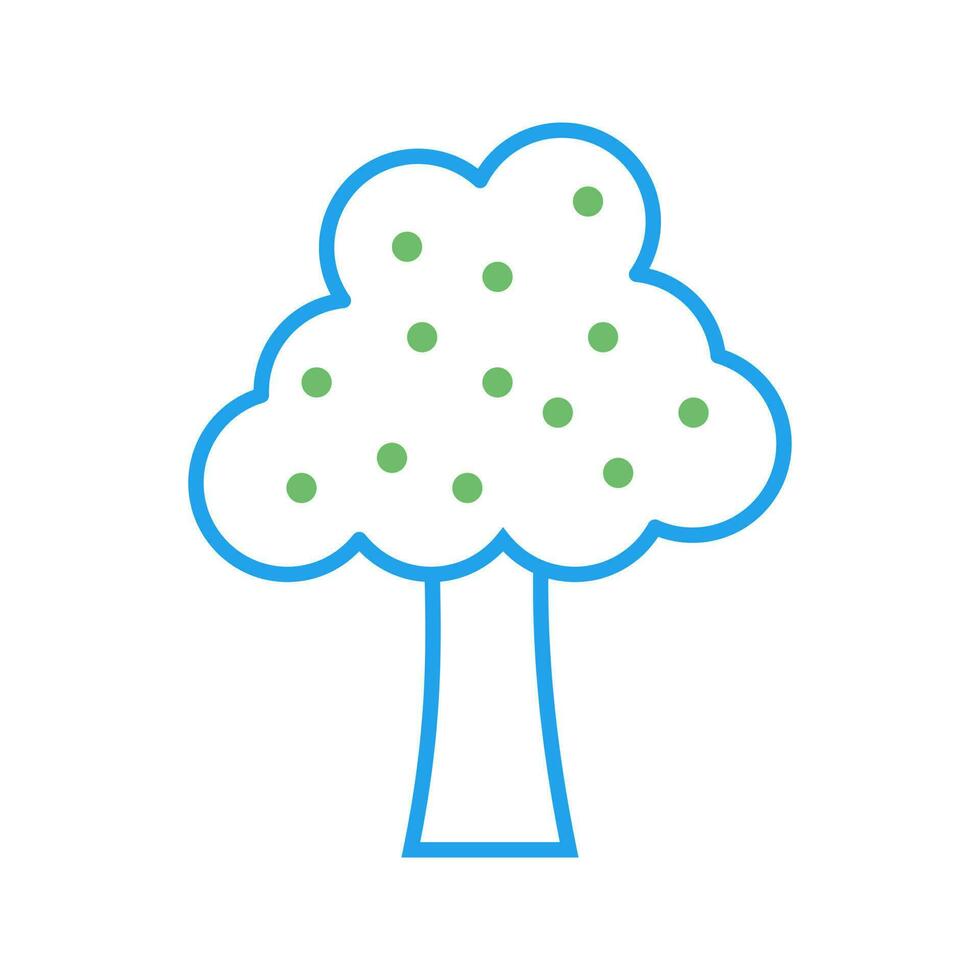 Fruit Tree Vector Icon