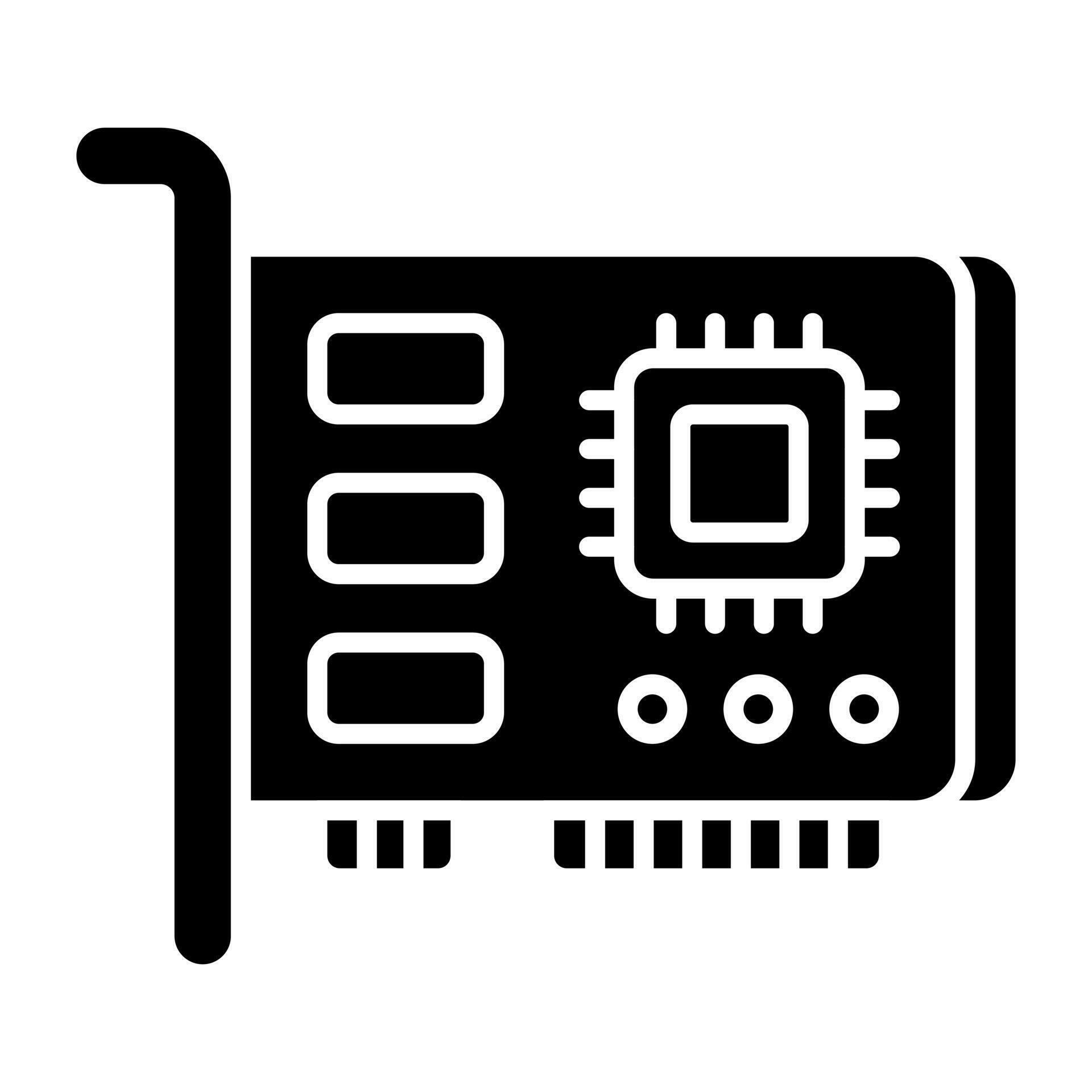 Modern design icon of network interface card 23647621 Vector Art at
