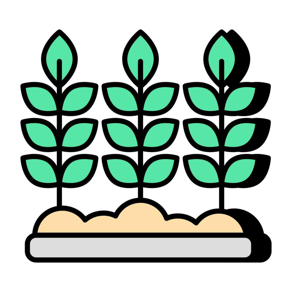 un editable diseño icono de cultivos vector