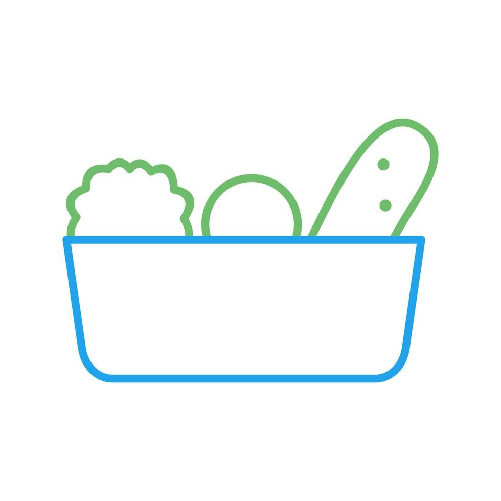 Vegetable Basket Vector Icon