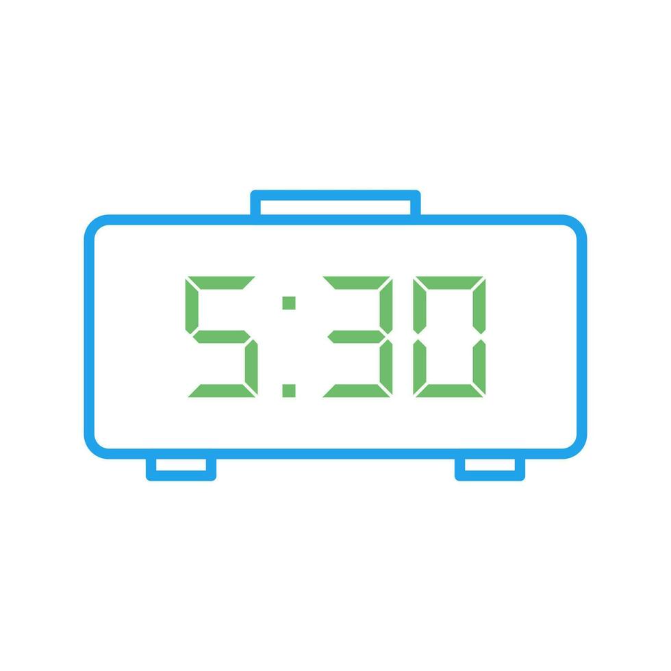 Digital Clock Vector Icon