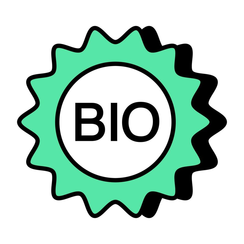 Editable design icon of bio sign vector