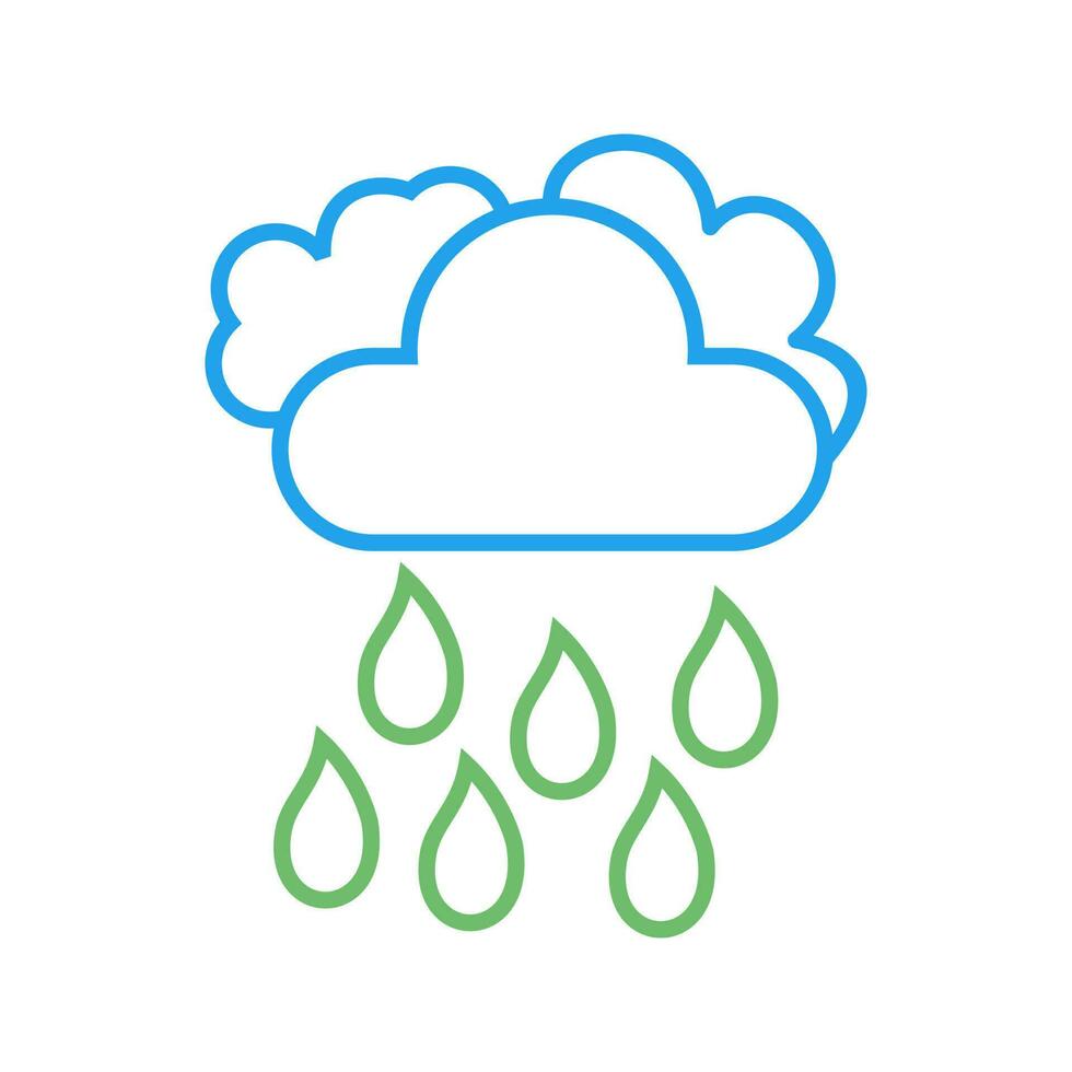 Light Rain Vector Icon